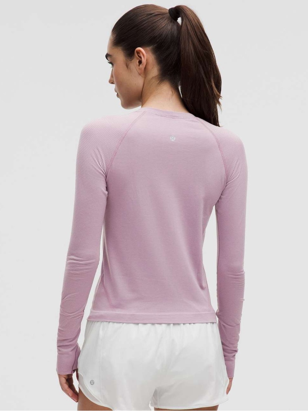 Lululemon Swiftly Tech Long-Sleeve Shirt Waist Length in Pink Size 4 - Picture 2 of 9